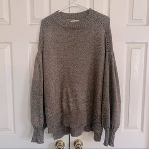 Ava & Viv green, metallic thread sweater.